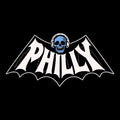 Philly Bat Tee Black Design