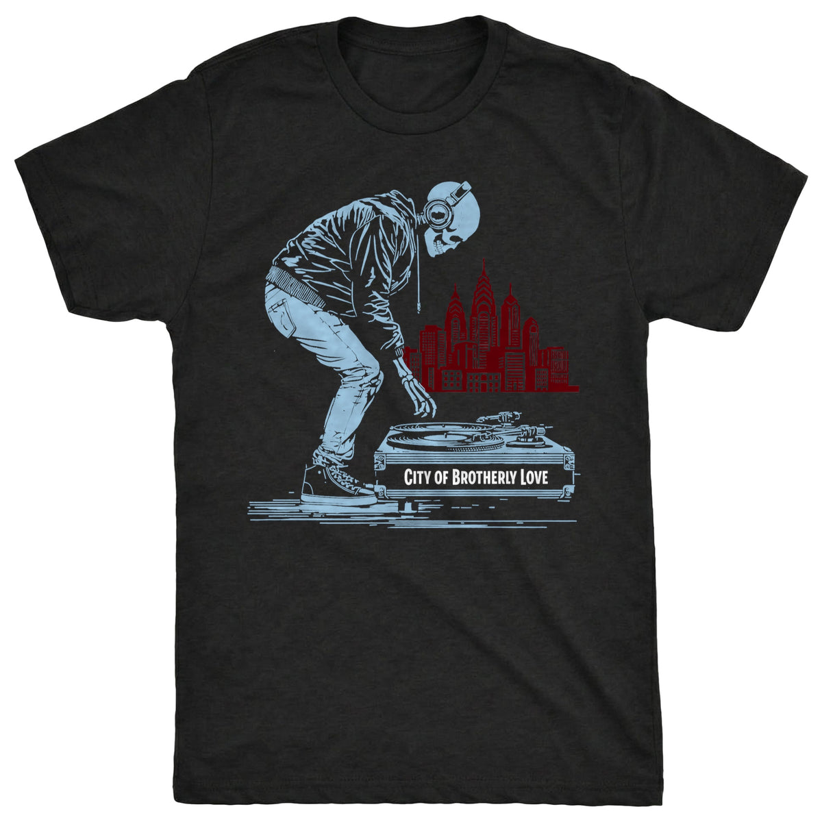 Philly DJ Tee Black Mockup