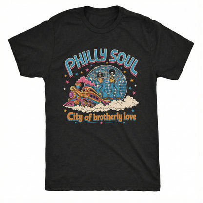 Philly Train Tee Black Mockup