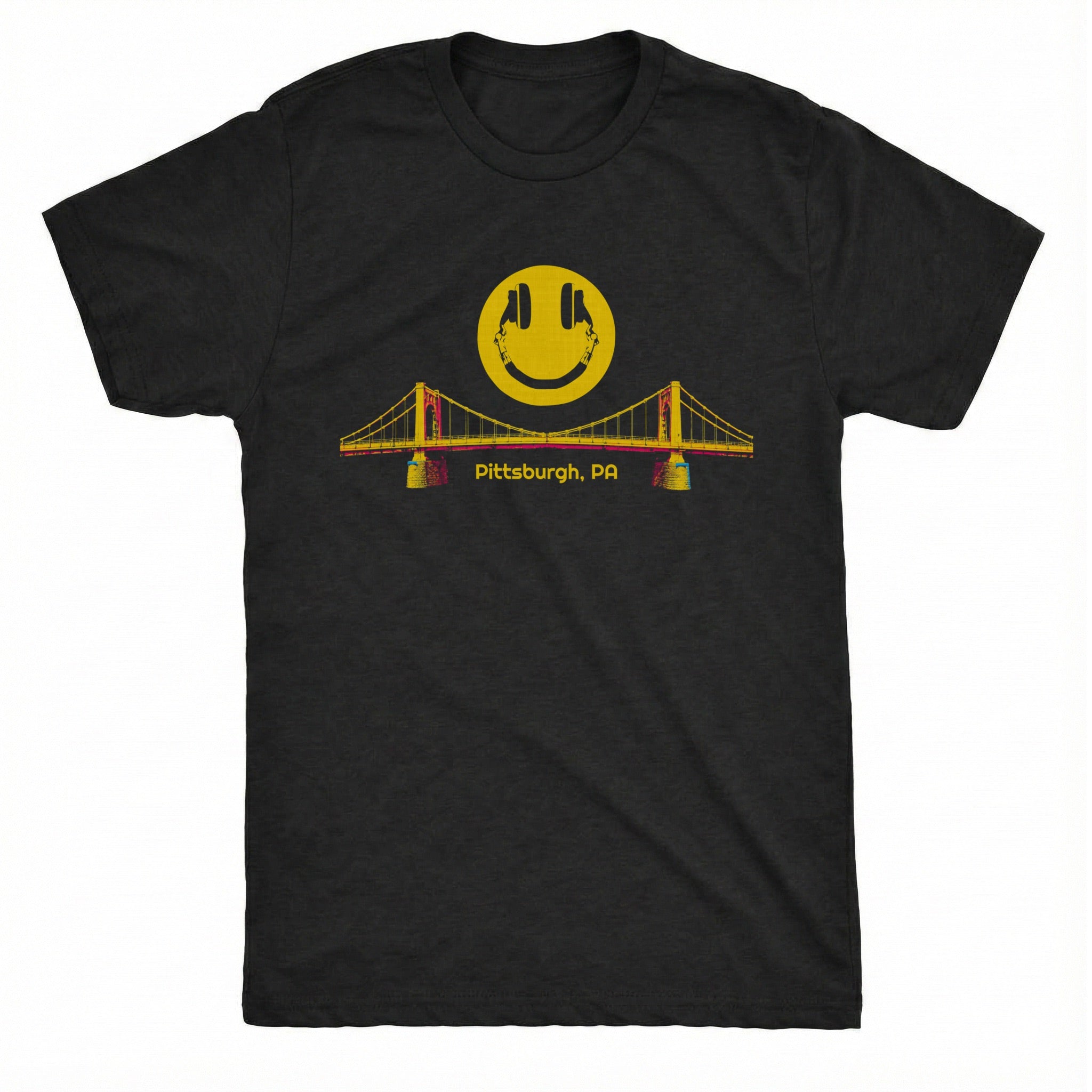 Pitt Bridge Tee Black Mockup