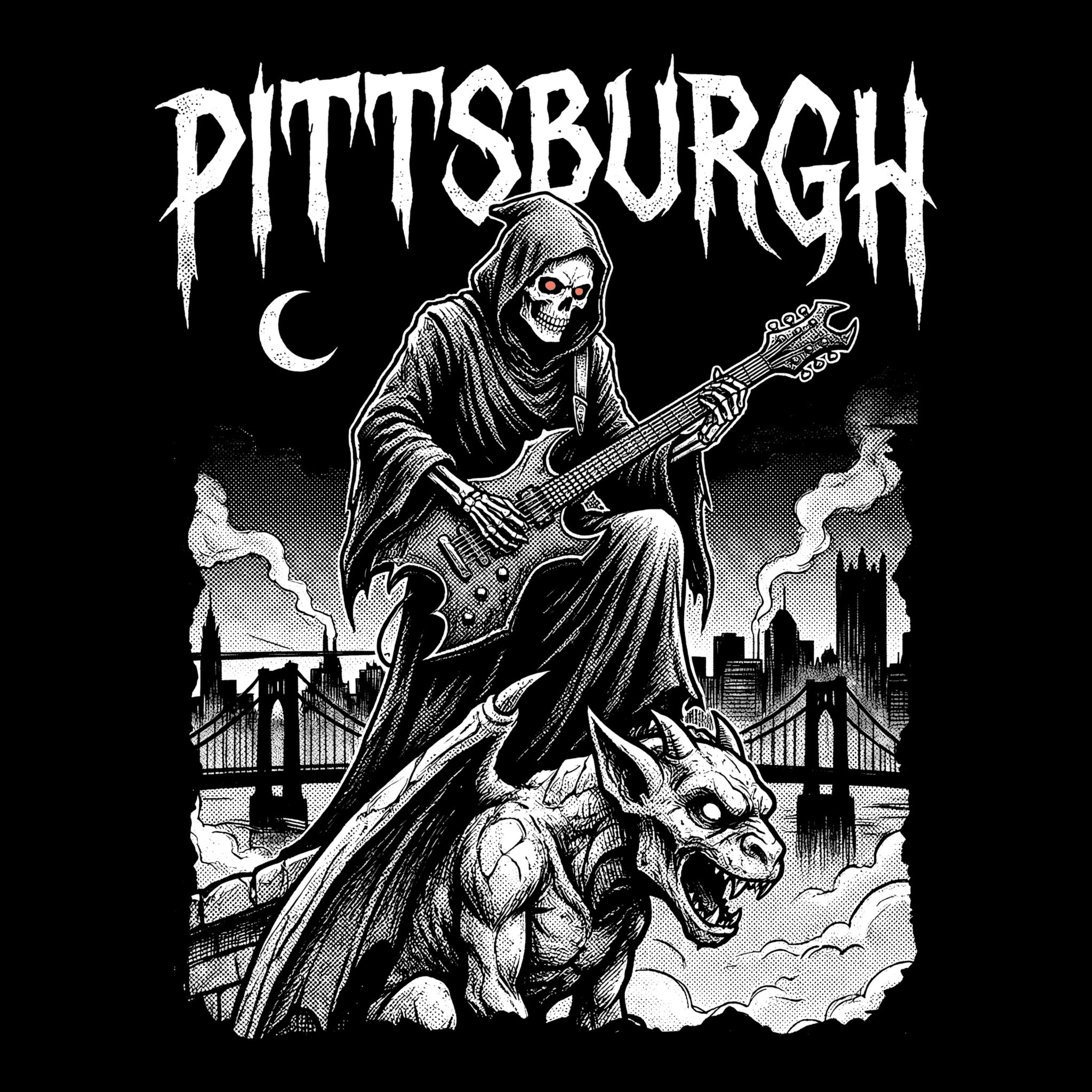 Pitt Reaper Tee Black Design