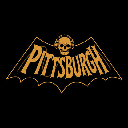 Pittsburgh Bat Tee Black Design