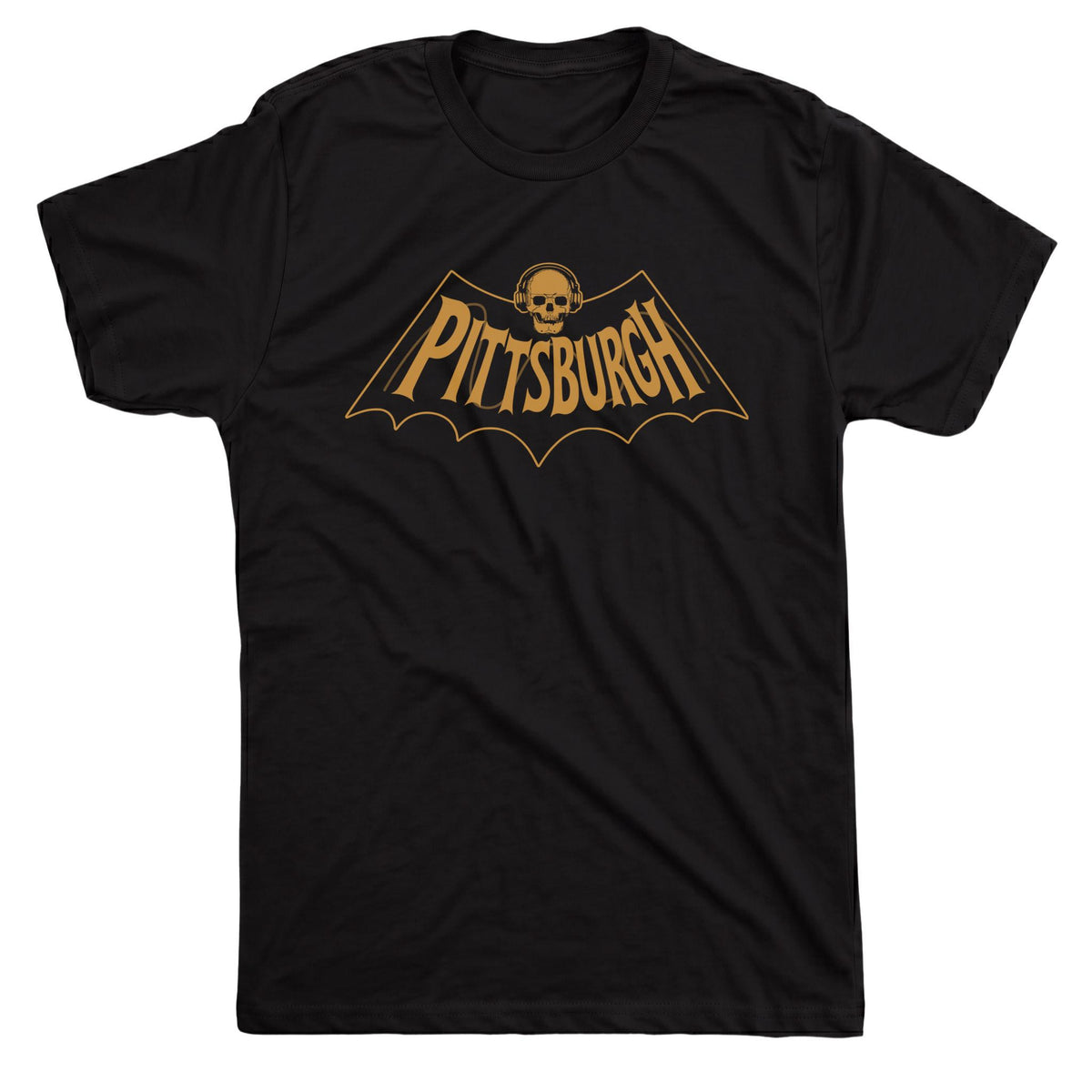 Pittsburgh Bat Tee Black Mockup