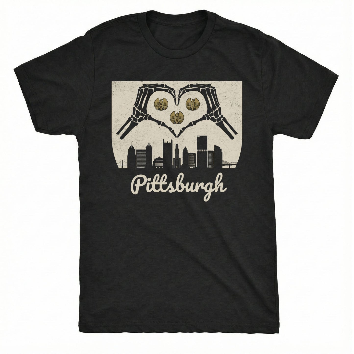 Pittsburgh Heart Tee | Classic Tee Black