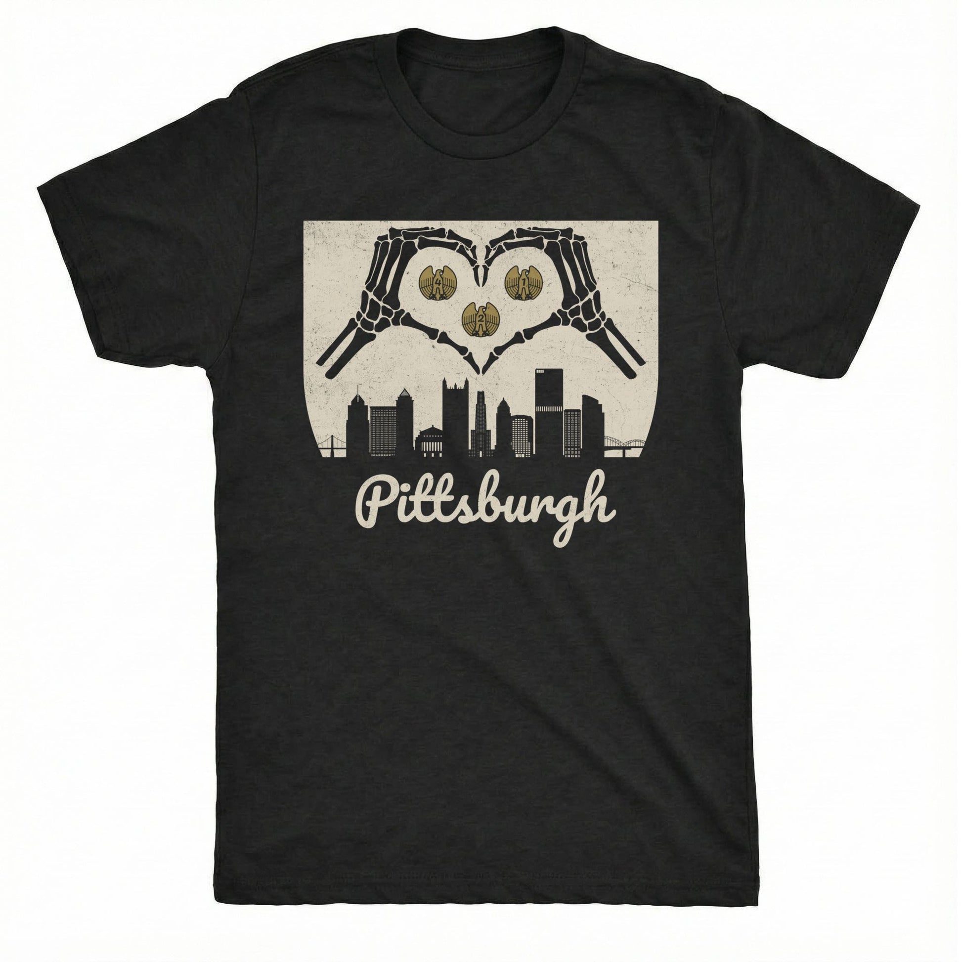 Pittsburgh Heart Tee | Classic Tee Black