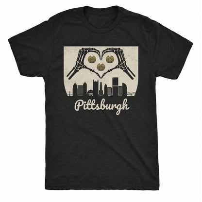Pittsburgh Heart Tee | Classic Tee Black