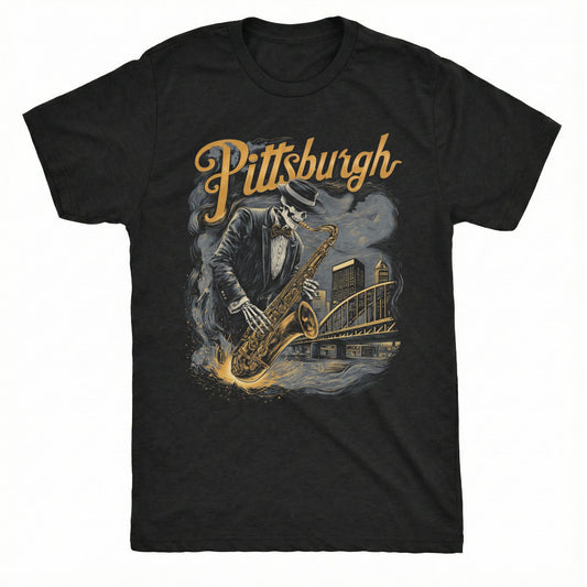 Pittsburgh Sax T-Shirt | Comfort Colors® 1717 Black