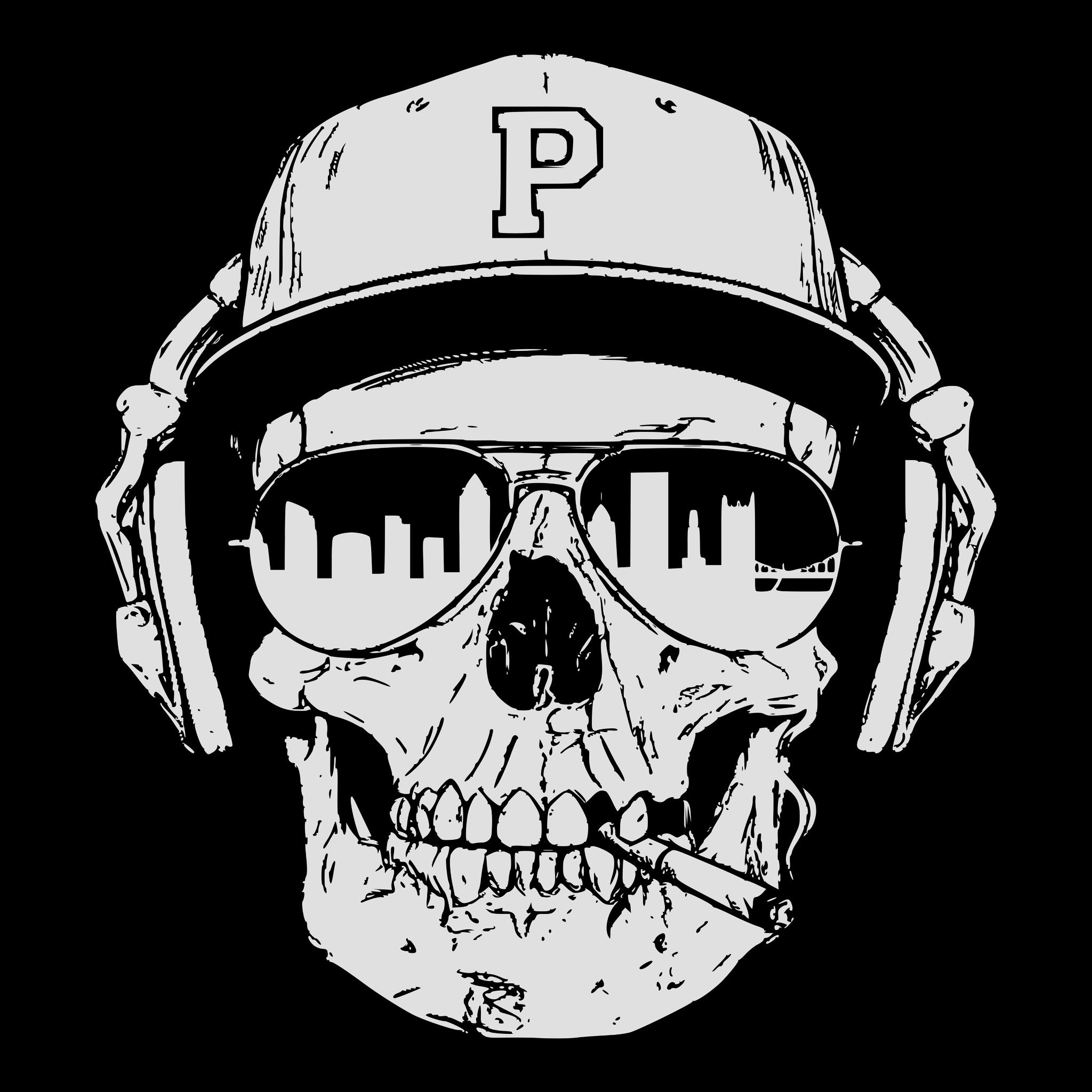 Pittsburgh Smile Tee Black Design