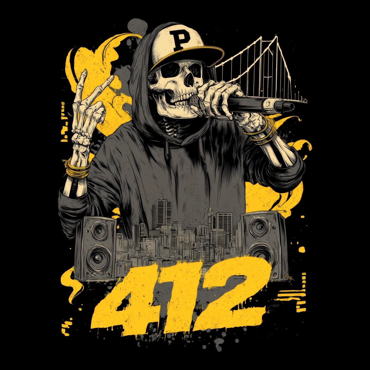 Pittsburgh 412 T-Shirt Design