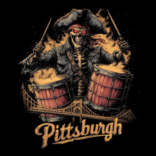 Pittsburgh Drummer T-Shirt Design