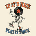 Play it Twice Tee Natural Design