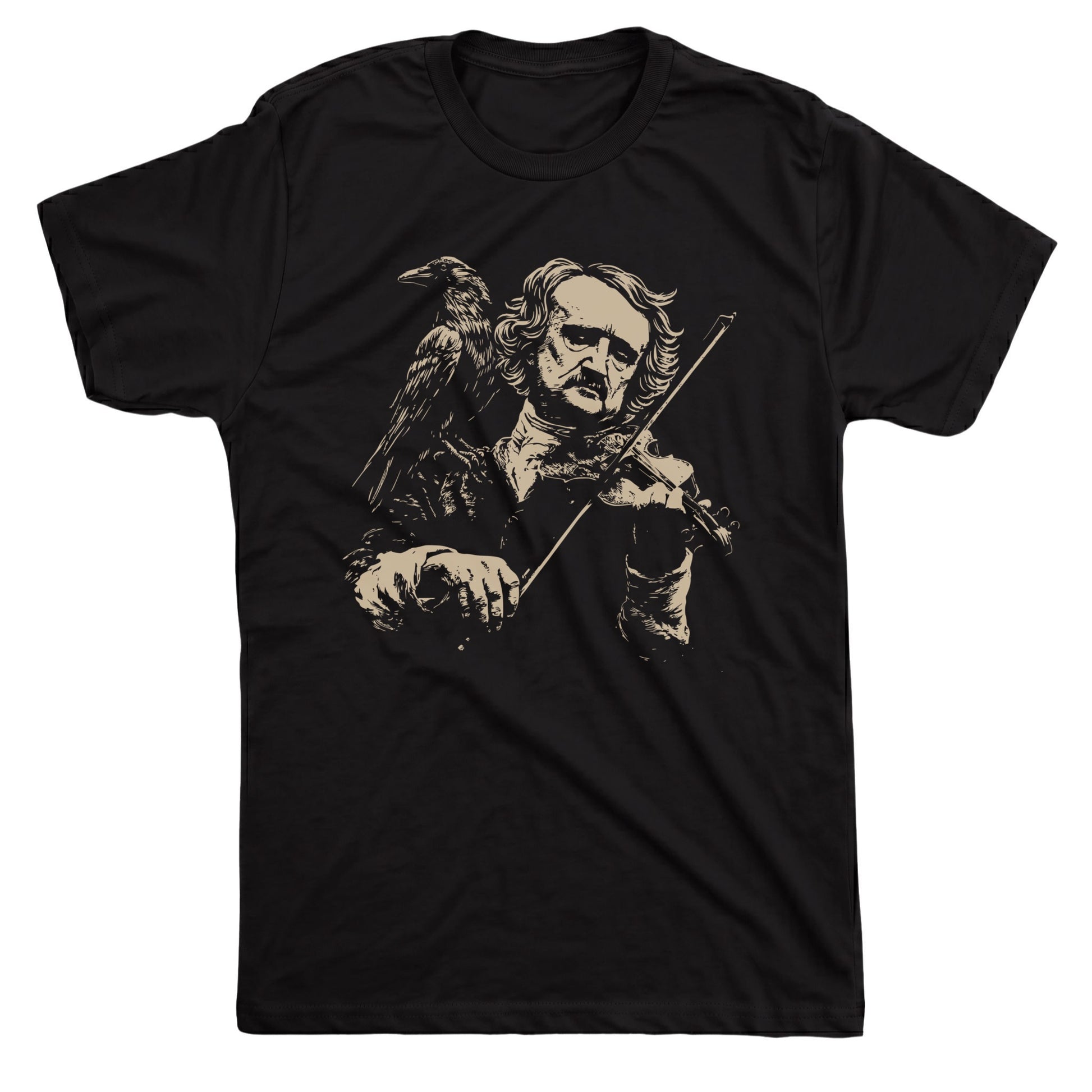 Poe Fiddle Tee Black Mockup