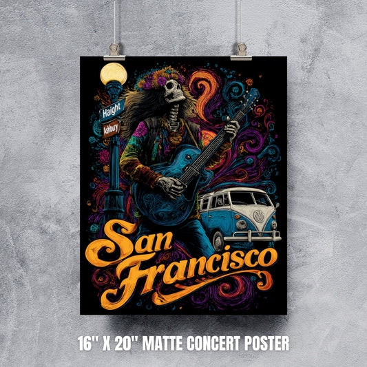 S.F. Haight Ashbury Poster