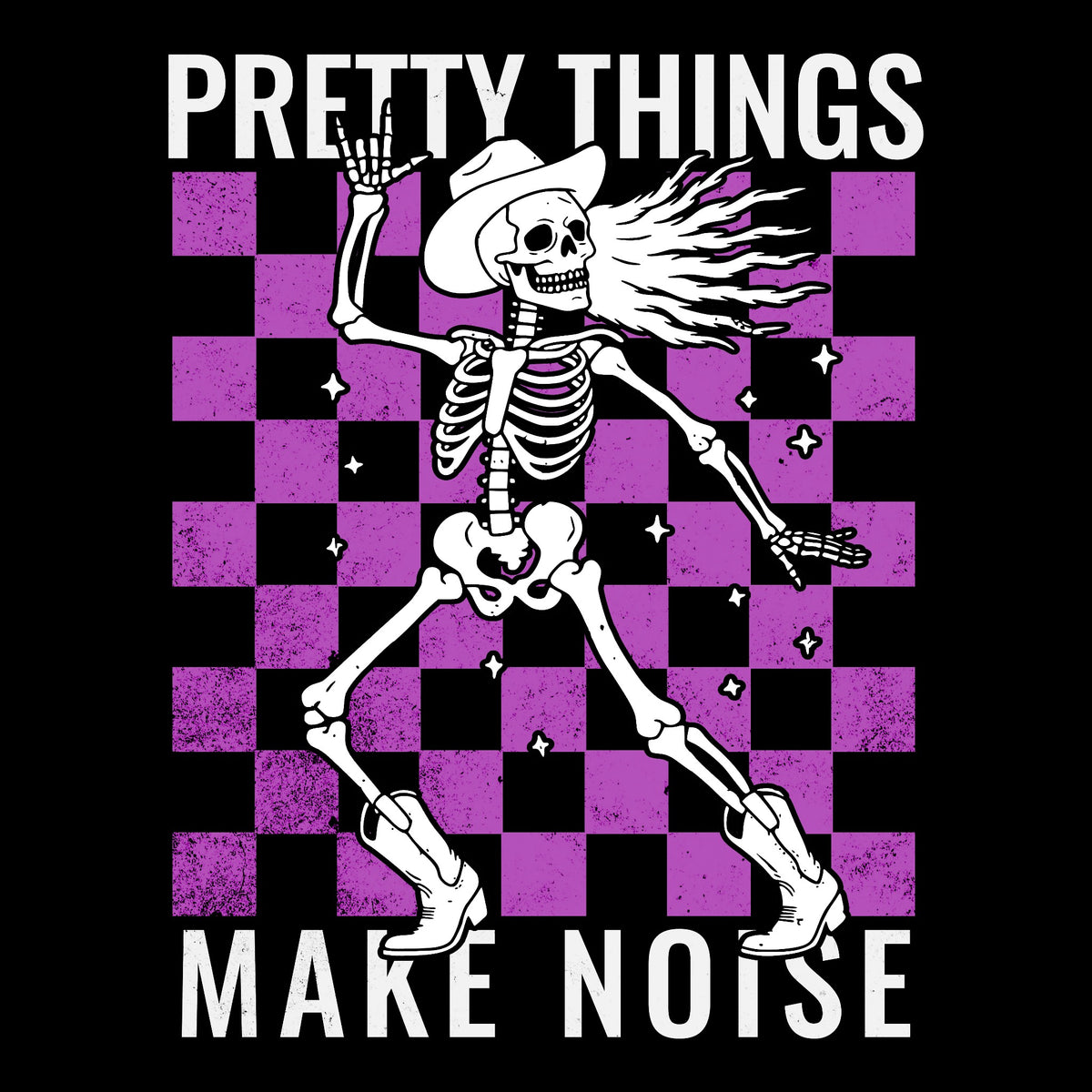 Pretty Things Tee Black Design