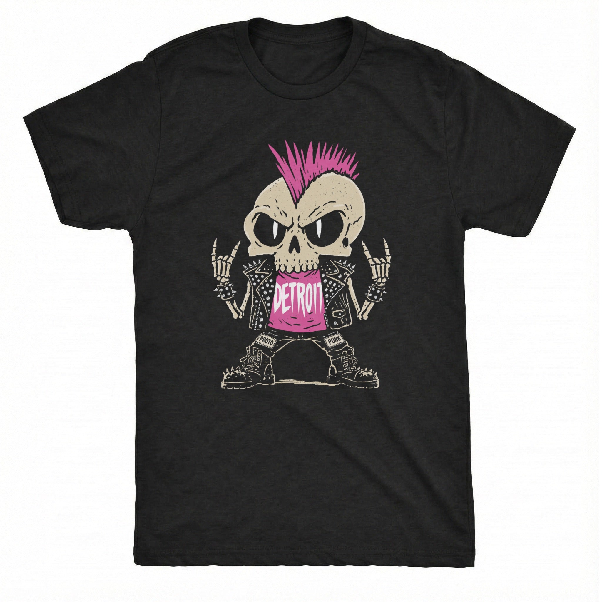 Proto Punk Tee Black Mockup