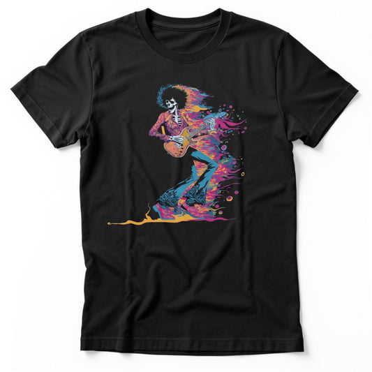 Psychedelic Guitarist T-Shirt | Comfort Colors® 1717 Black