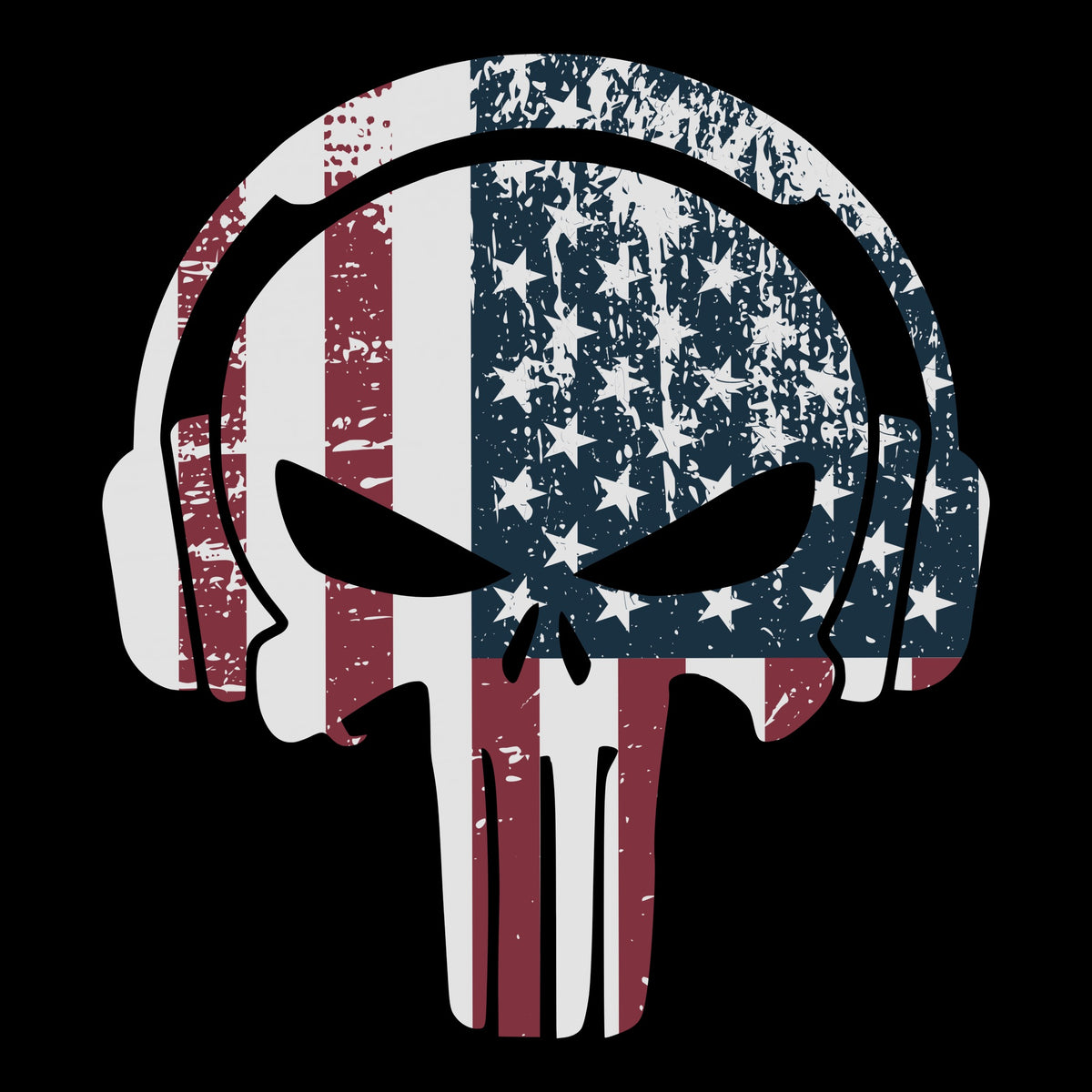 Punimerica Tee Black Design