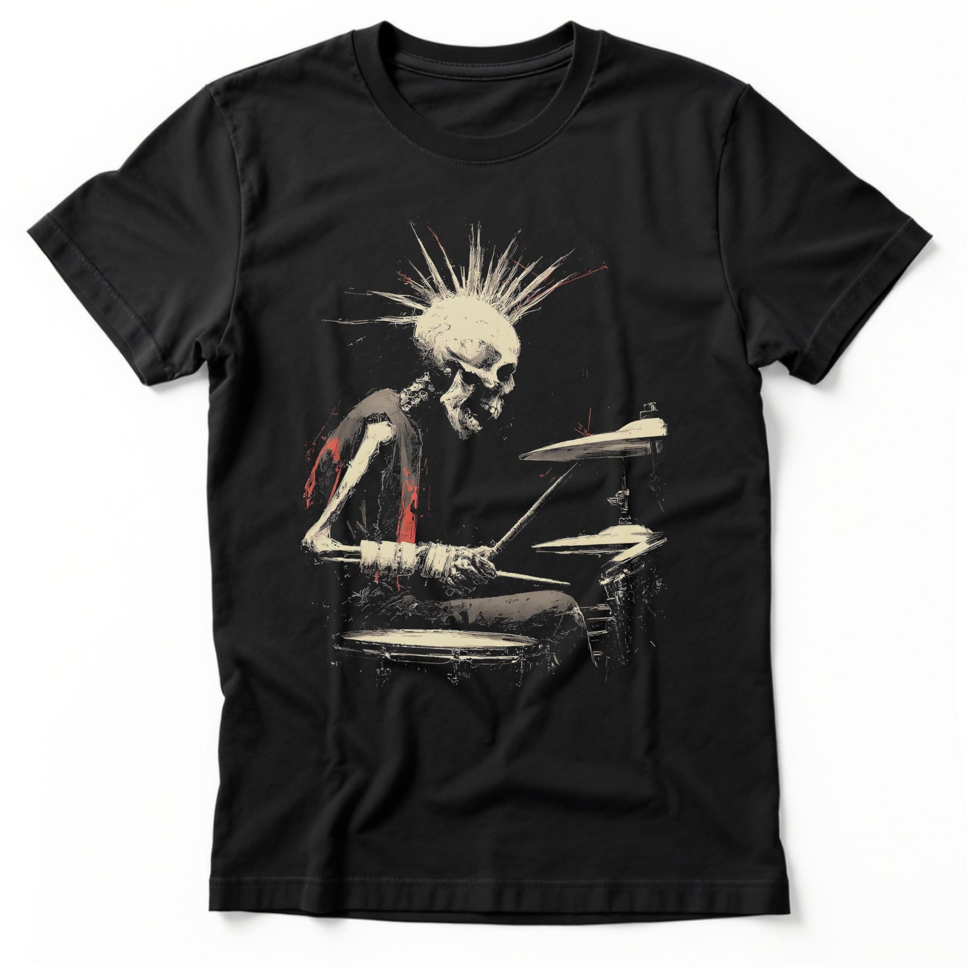 Punk Drummer T-Shirt | Comfort Colors® 1717 Black