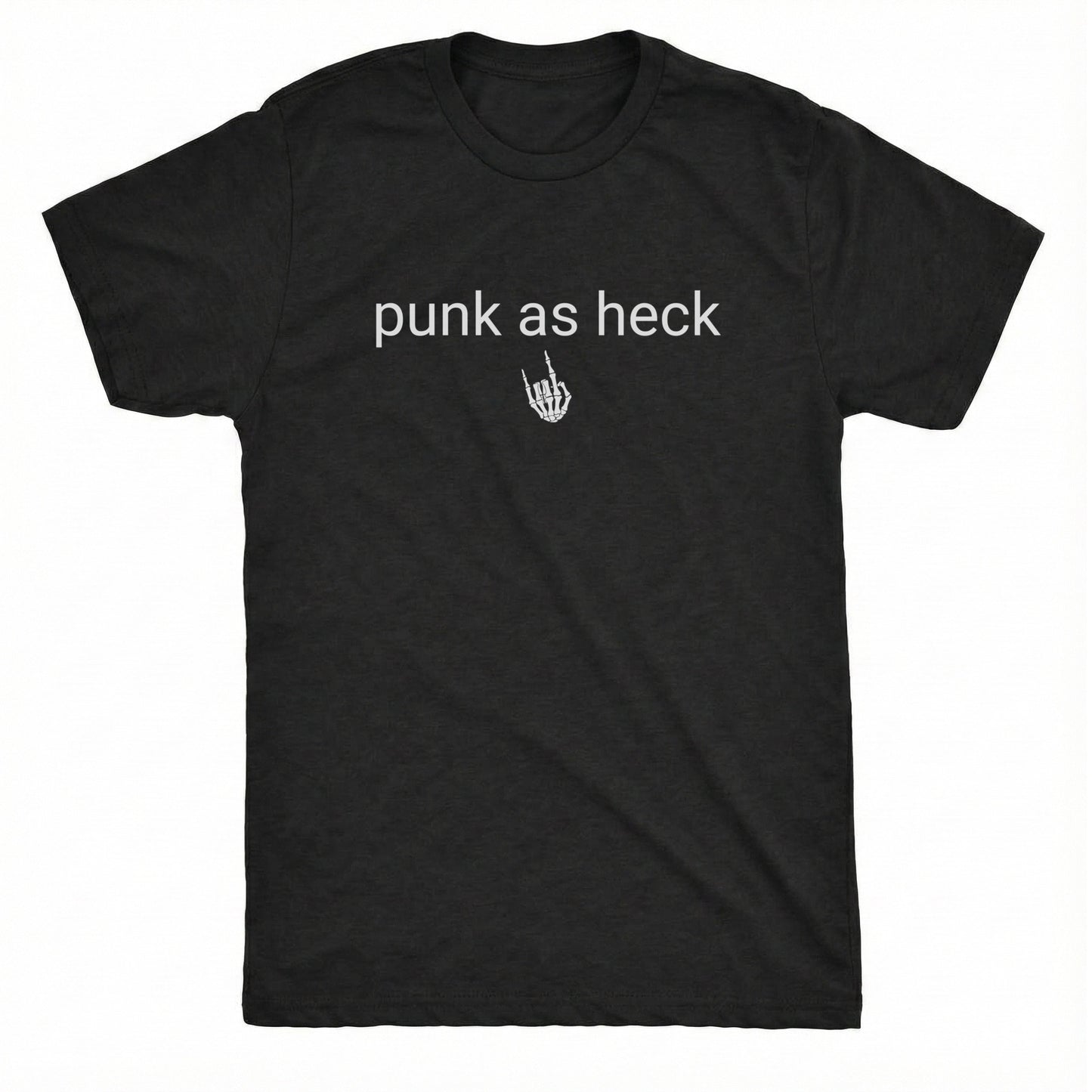 Punk as Heck Tee Black Mockup
