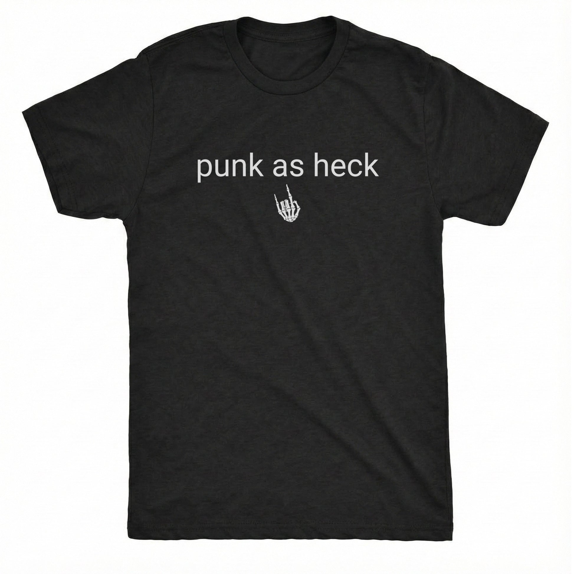 Punk as Heck Tee Black Mockup
