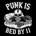 Punk is Bed Tee Black Design