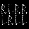 RLRR LRLL Tee Black Design