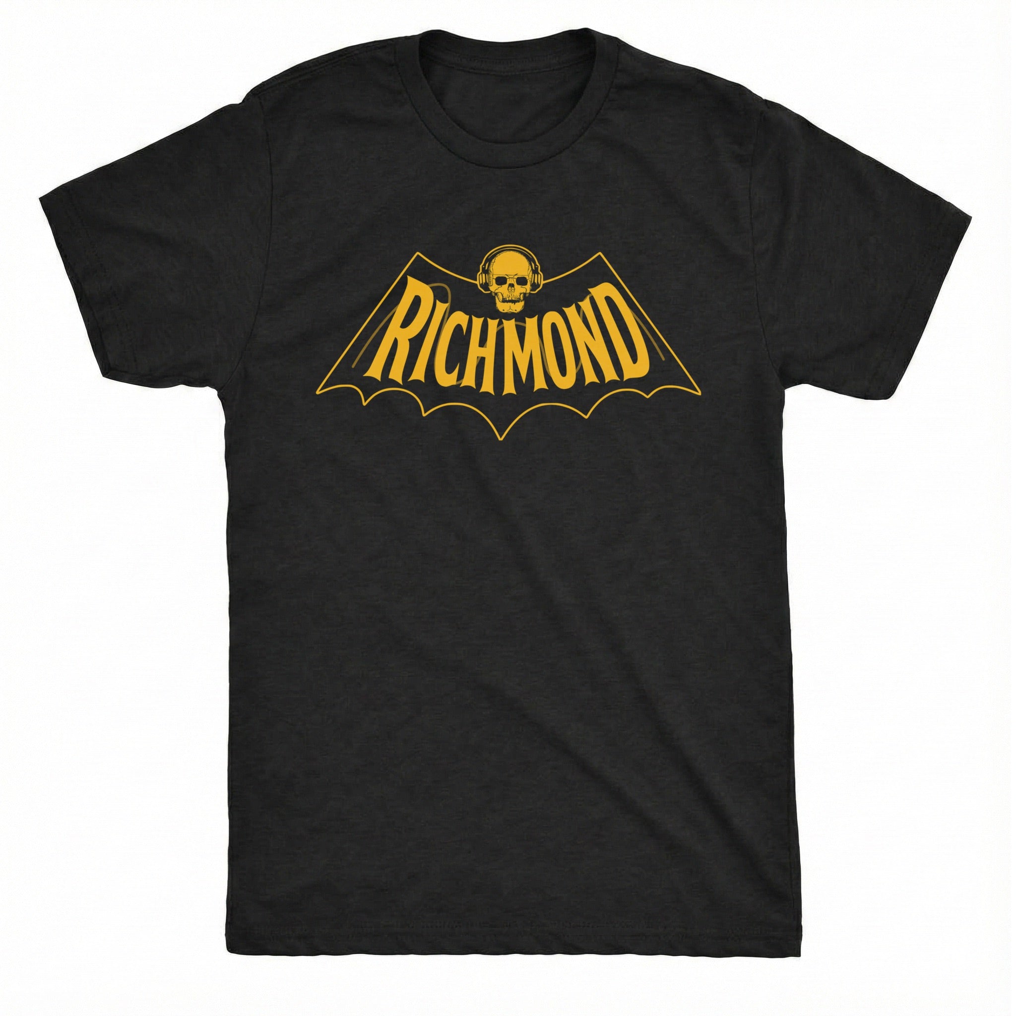 RVA Bat Tee Black Mockup