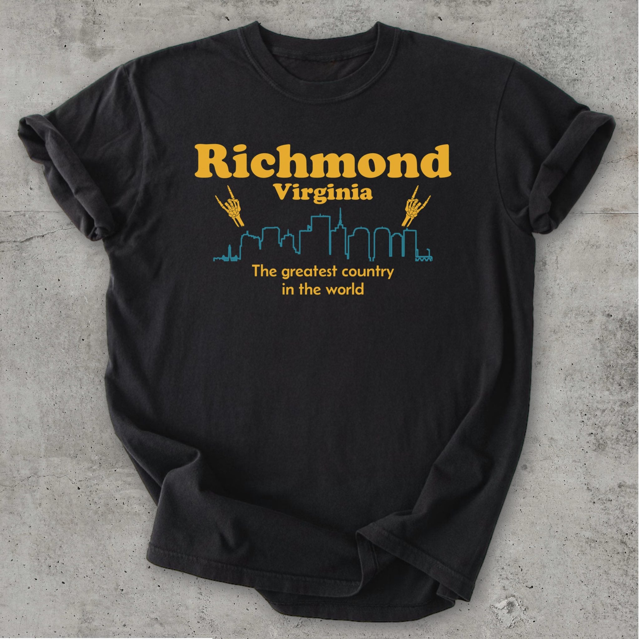 RVA Country Tee Black Mockup