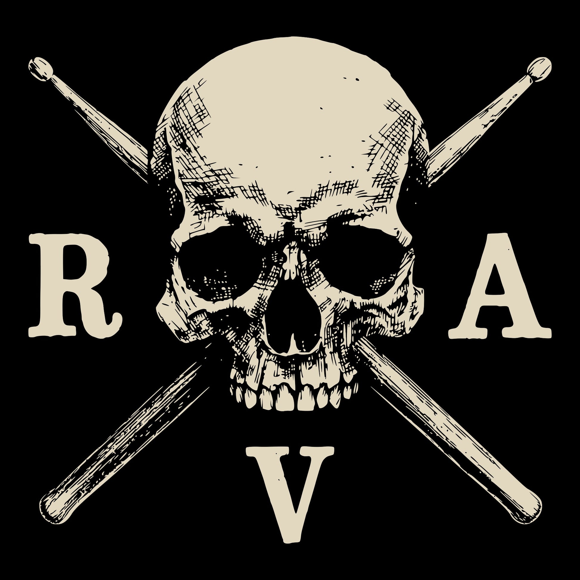 RVA Cross Tee Black Design