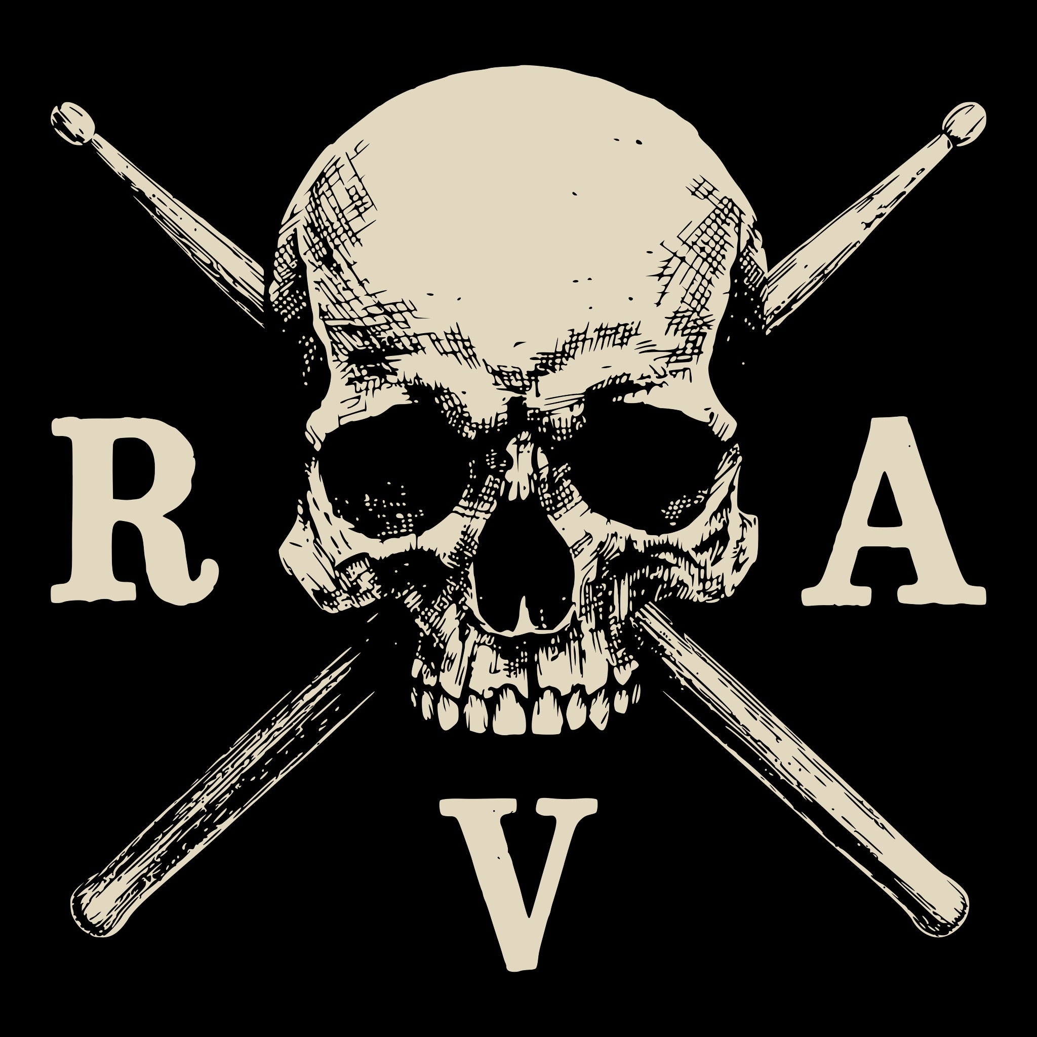 RVA Cross Tee Black Design