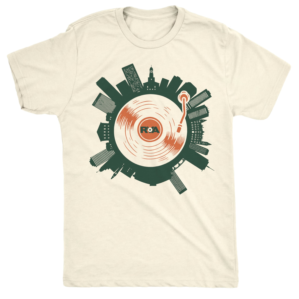 RVA On Spin Tee Natural Mockup