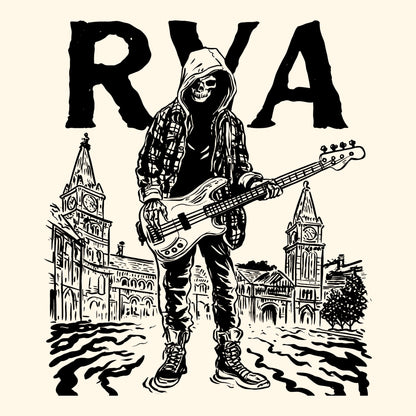 RVA Bassist T-Shirt Design