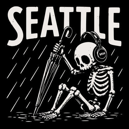 Rainy Day Tee Black Design