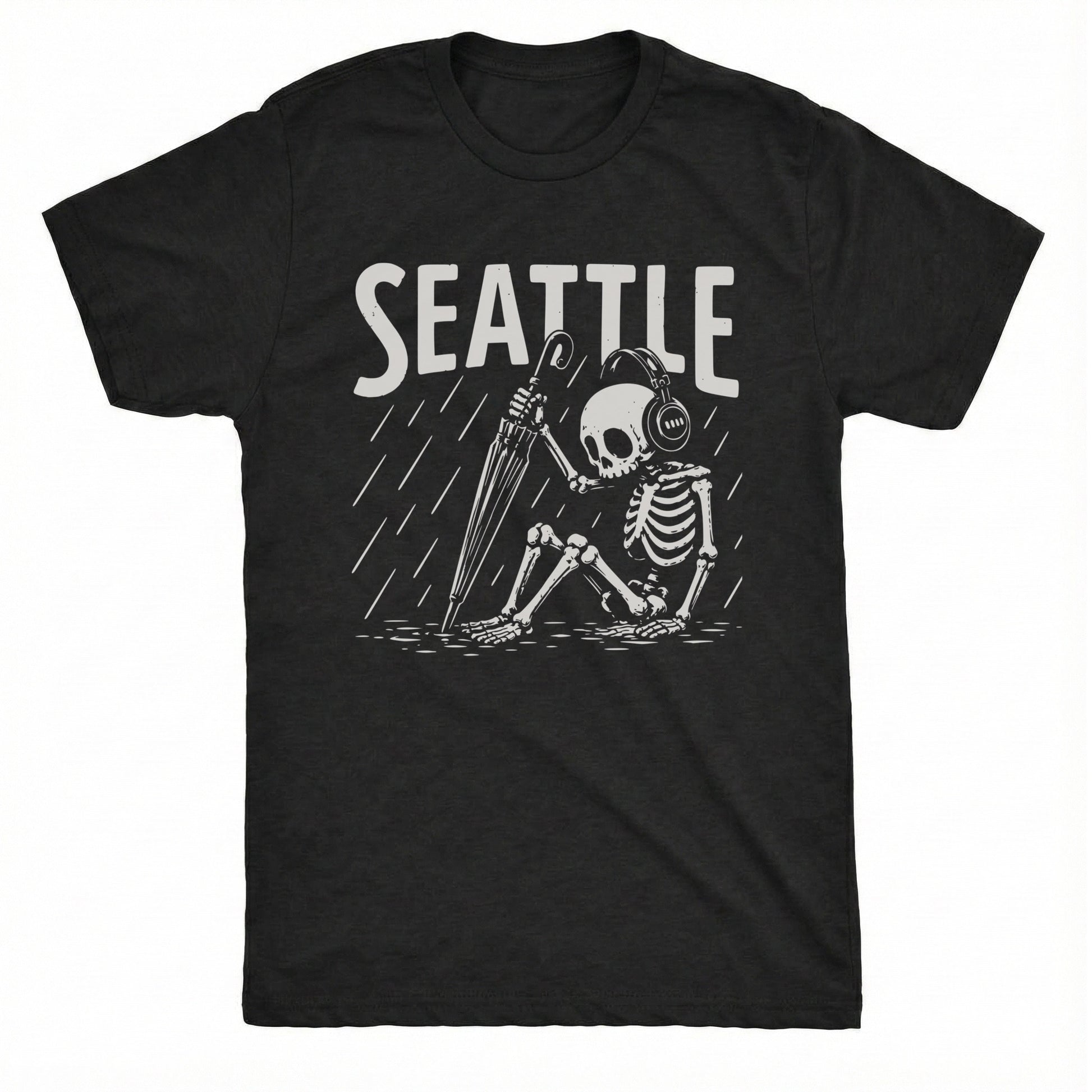 Rainy Day Tee Black Mockup