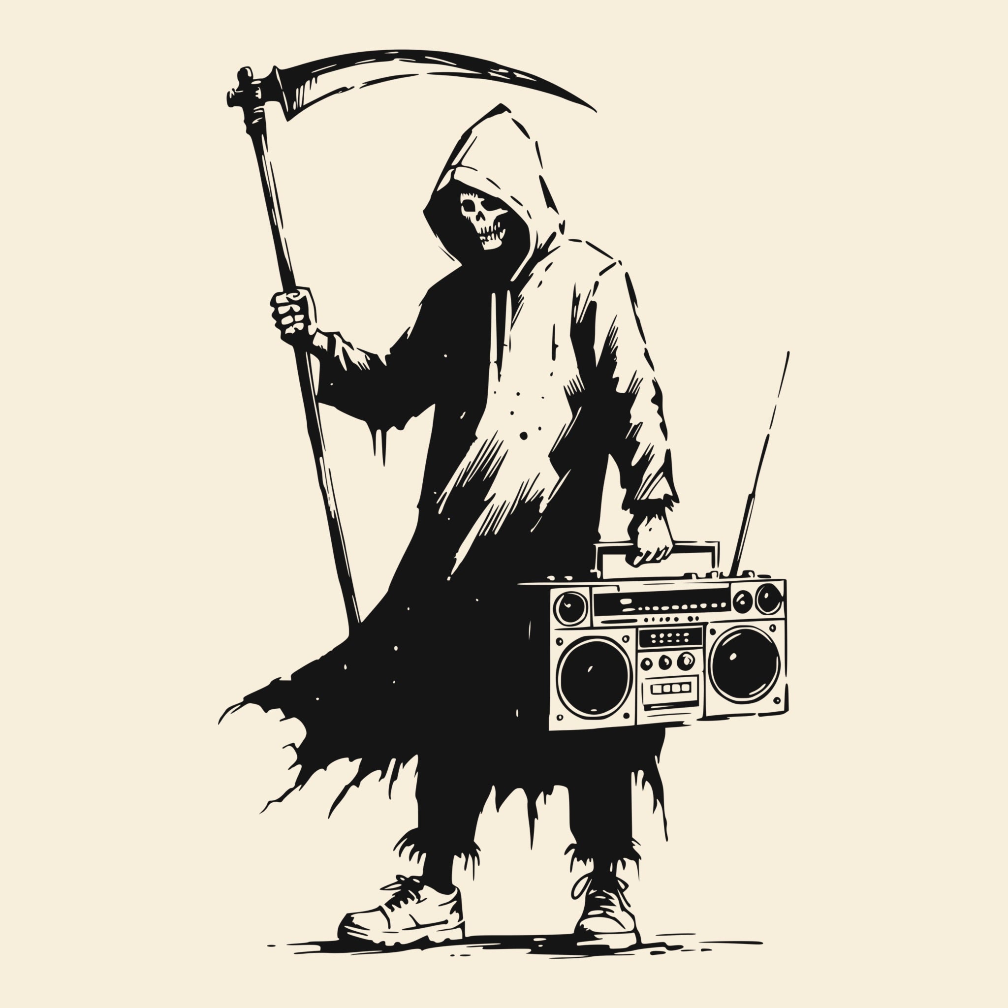 Reaper Tee Natural Design