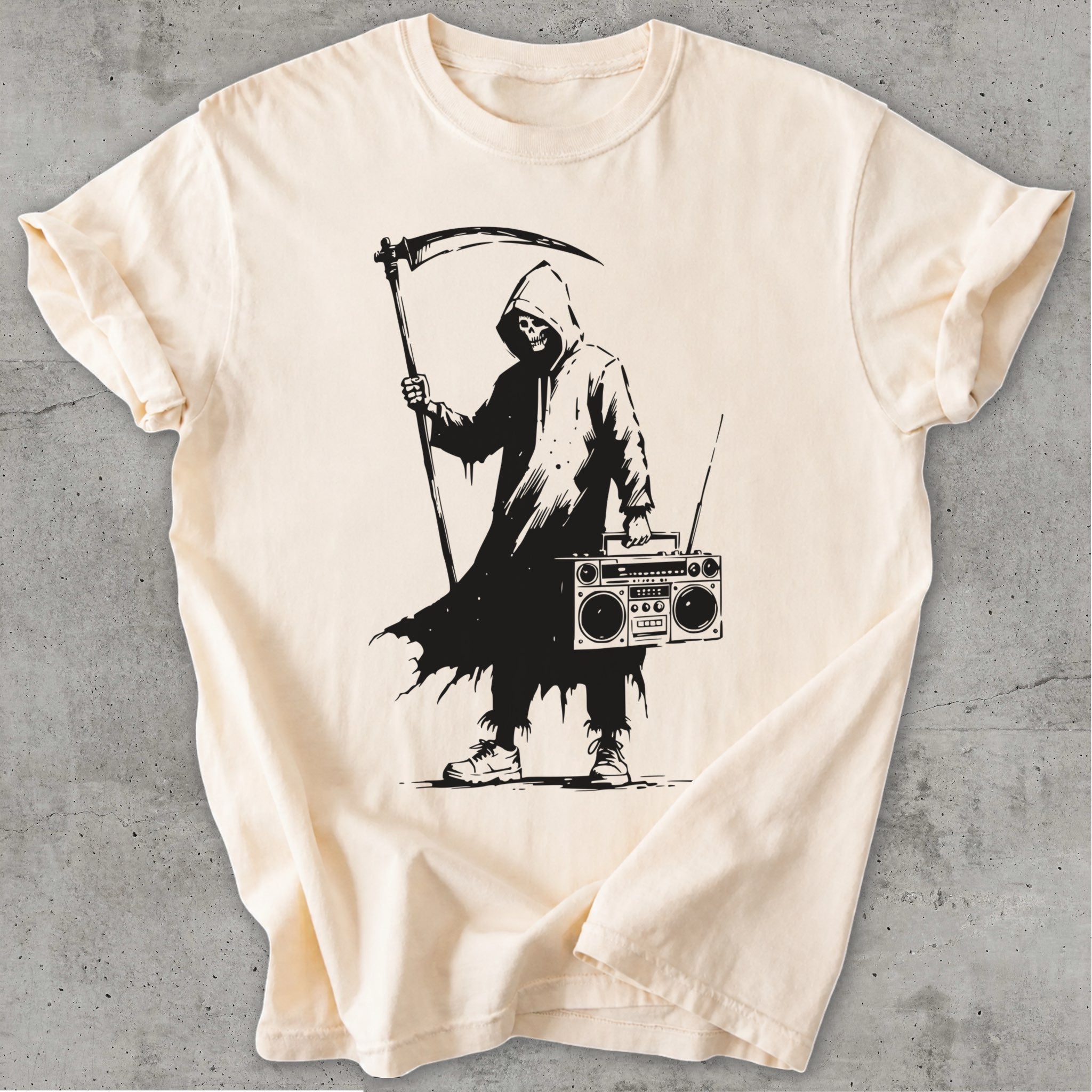 Reaper Tee Natural Mockup