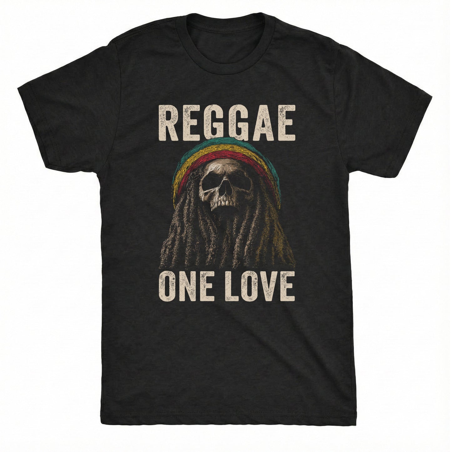 Reggae Tee Black Mockup