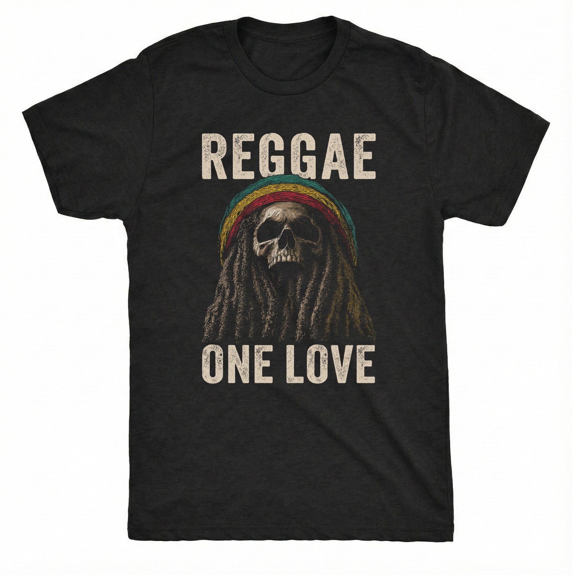 Reggae Tee Black Mockup