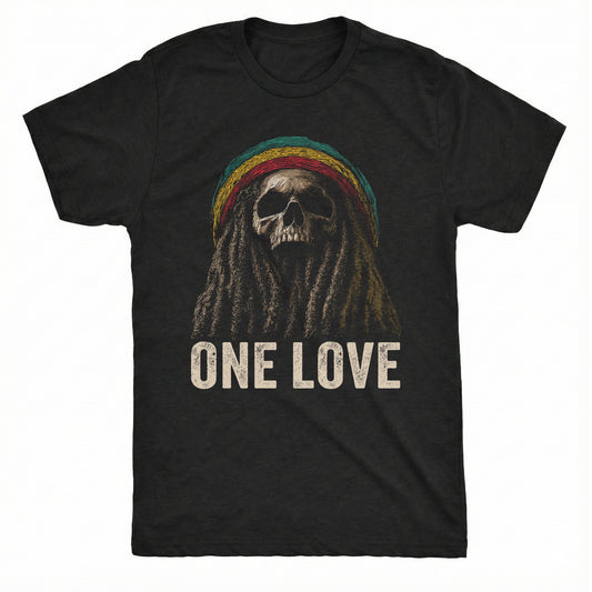 Reggae Tee Black Mockup