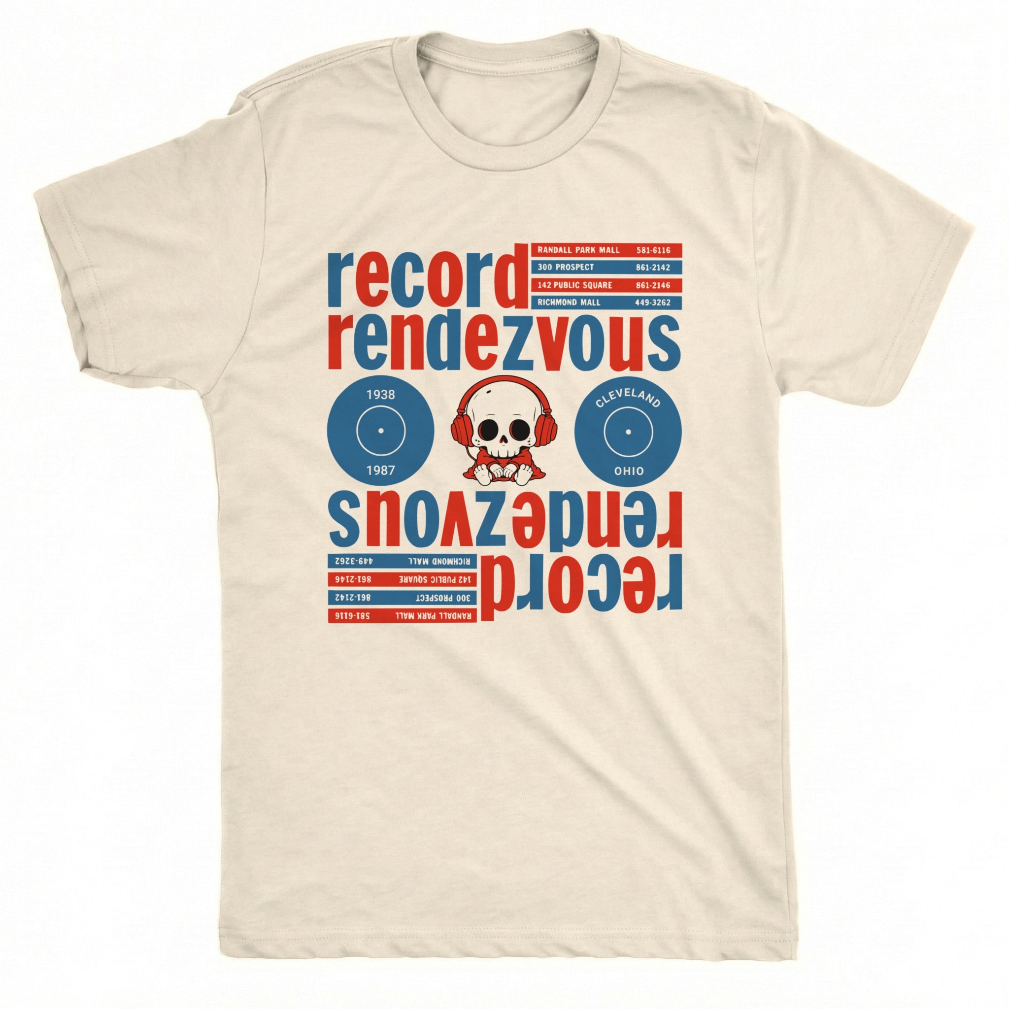 Rendezvous Tee Natural Mockup