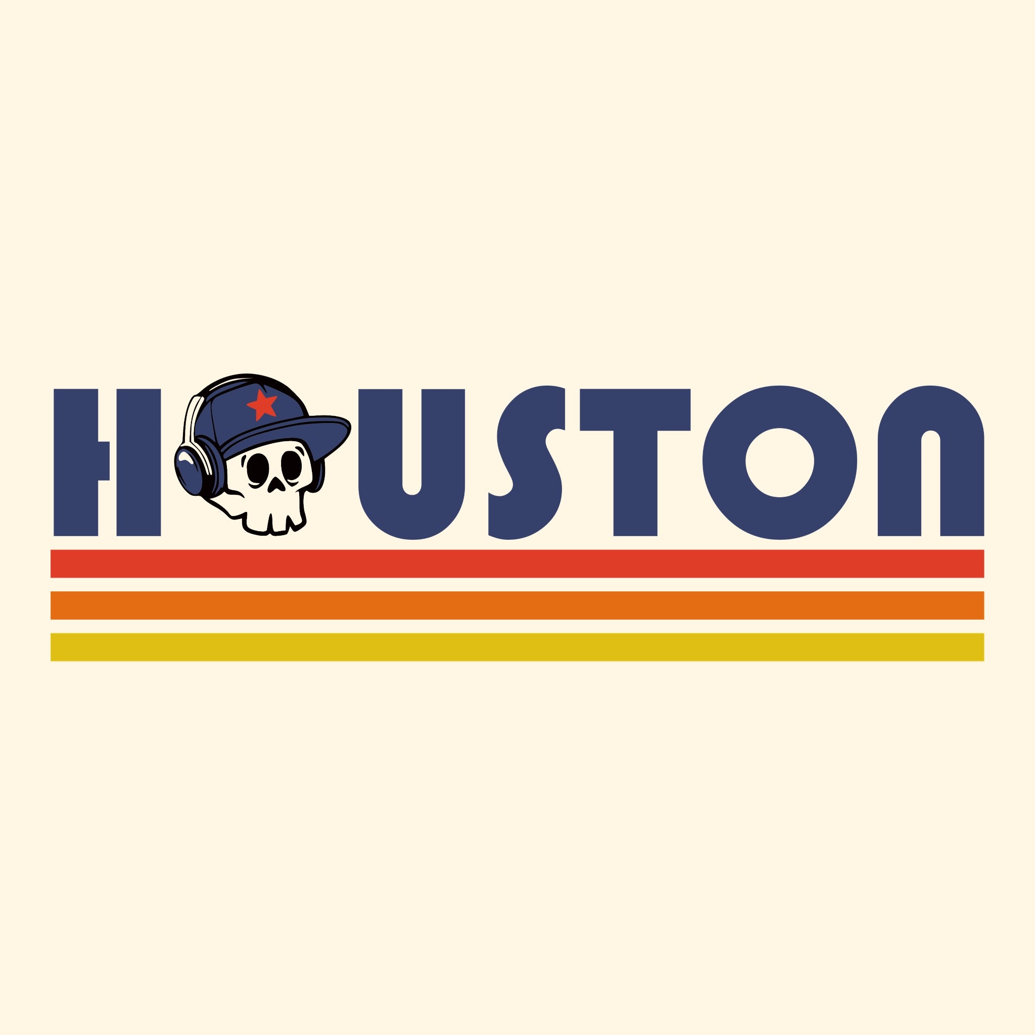 Retro Houston Tee Natural Design