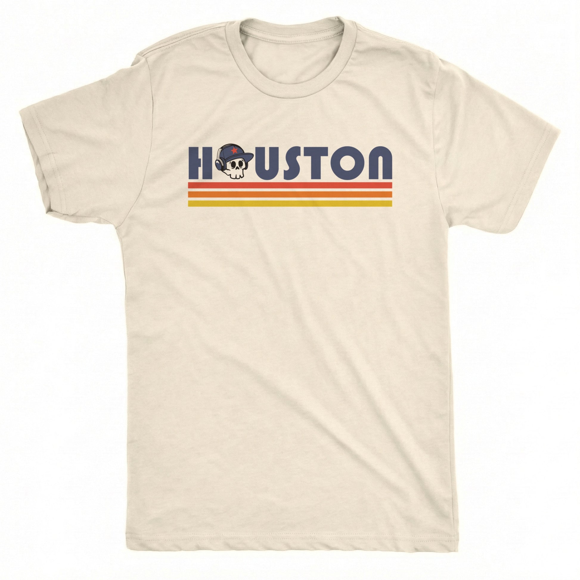 Retro Houston Tee Natural Mockup