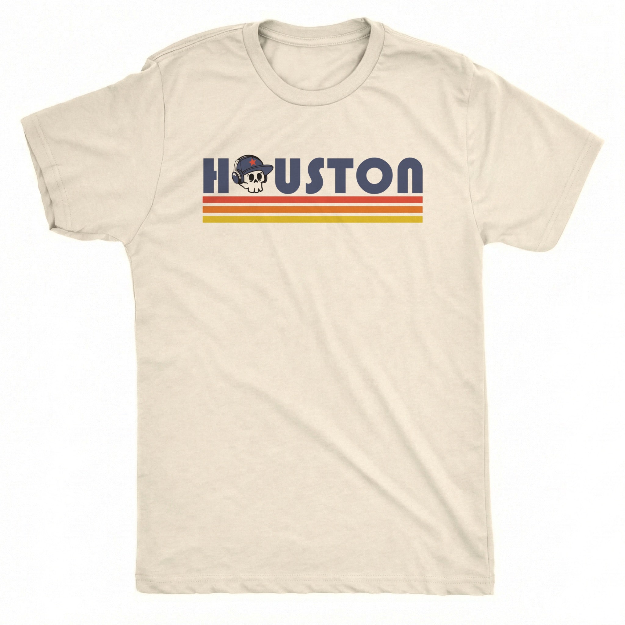 Retro Houston Tee Natural Mockup