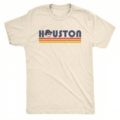 Retro Houston Tee Natural Mockup