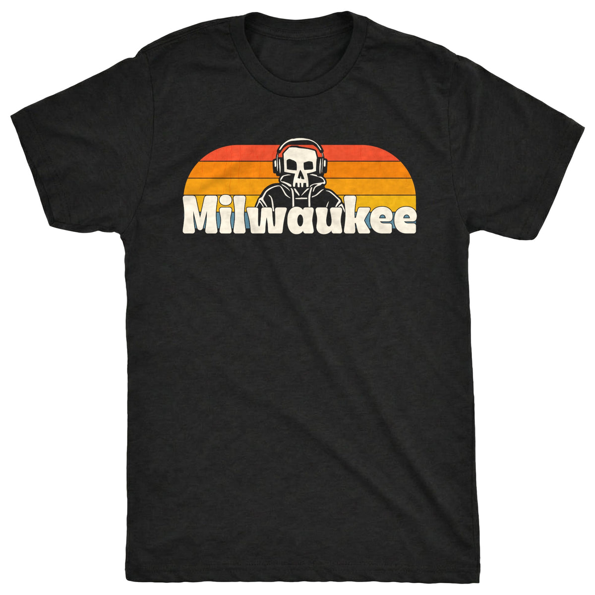 Retro Mil Tee Black Mockup