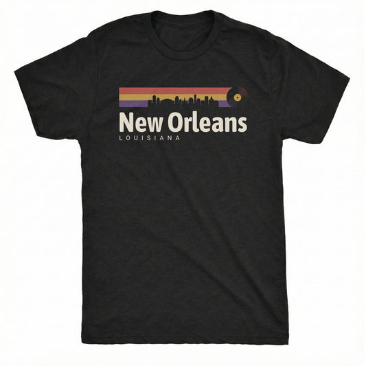 Retro Nola Tee | Classic Tee Black