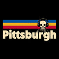 Retro Pittsburgh Tee Black Design
