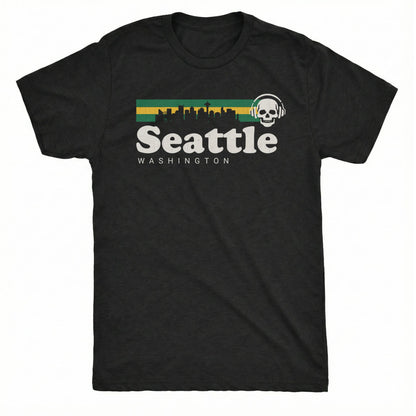 Retro Seattle Tee | Classic Tee Black
