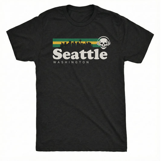 Retro Seattle Tee | Classic Tee Black