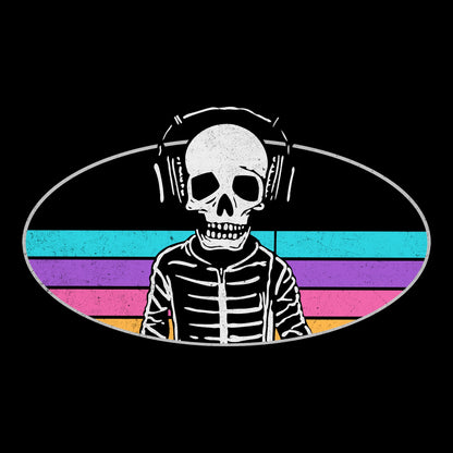 Retro Skull Tee Black Design